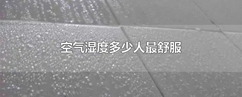 空气湿度多少人最舒服-最新空气湿度多少人最舒服整理解答