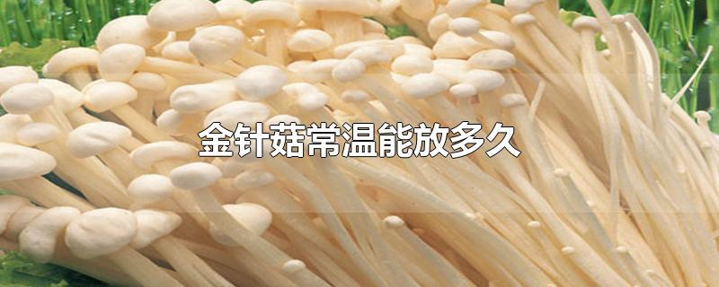 金针菇常温能放多久-最新金针菇常温能放多久整理解答