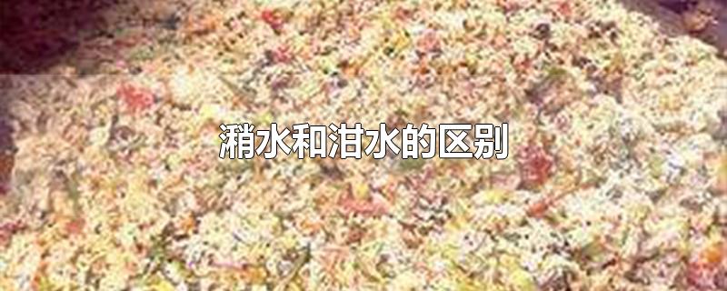 潲水和泔水的区别-最新潲水和泔水的区别整理解答