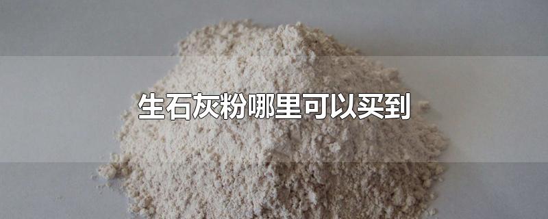 生石灰粉哪里可以买到-最新生石灰粉哪里可以买到整理解答