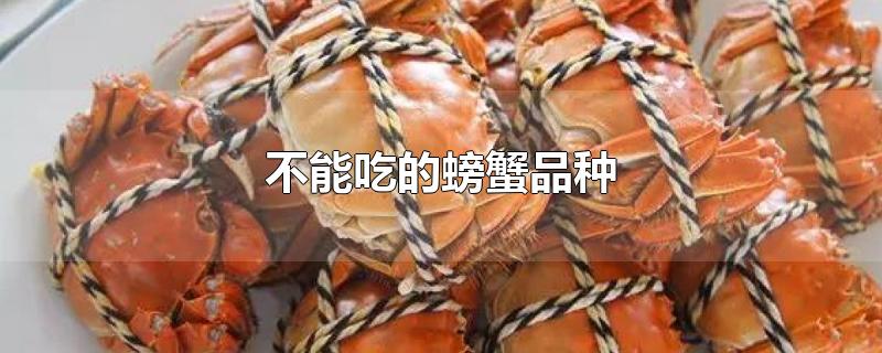 不能吃的螃蟹品种-最新不能吃的螃蟹品种整理解答