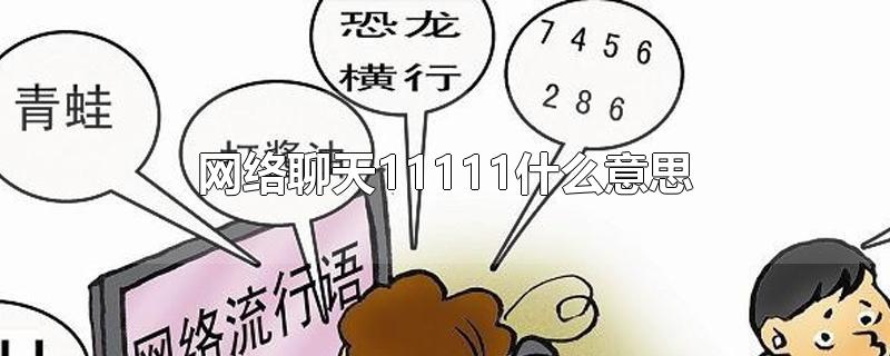 网络聊天11111什么意思-最新网络聊天11111什么意思整理解答