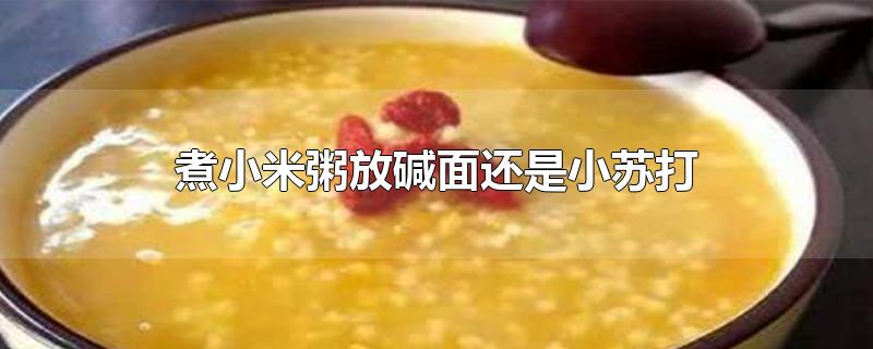 煮小米粥放碱面还是小苏打