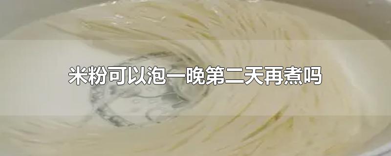 米粉可以泡一晚第二天再煮吗-最新米粉可以泡一晚第二天再煮吗整理解答