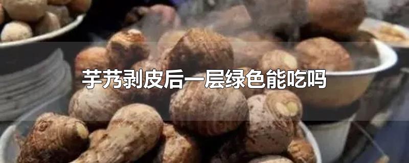 芋艿剥皮后一层绿色能吃吗-最新芋艿剥皮后一层绿色能吃吗整理解答