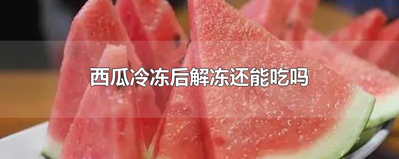 西瓜冷冻后解冻还能吃吗-最新西瓜冷冻后解冻还能吃吗整理解答