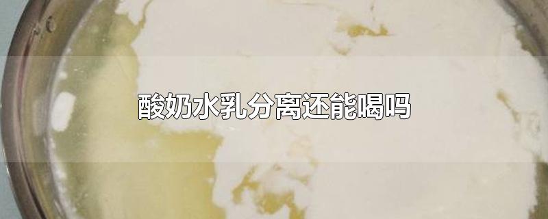 酸奶水乳分离还能喝吗-最新酸奶水乳分离还能喝吗整理解答