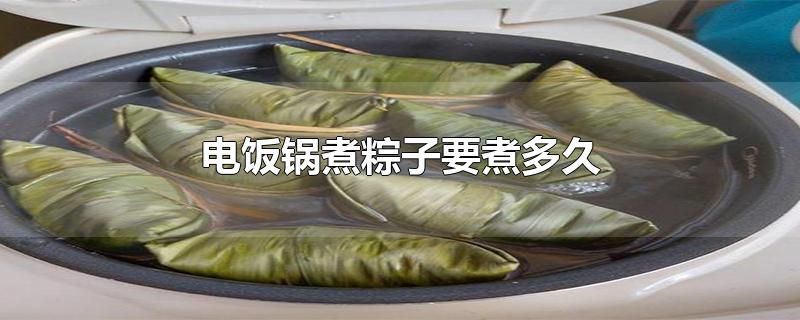 电饭锅煮粽子要煮多久-最新电饭锅煮粽子要煮多久整理解答