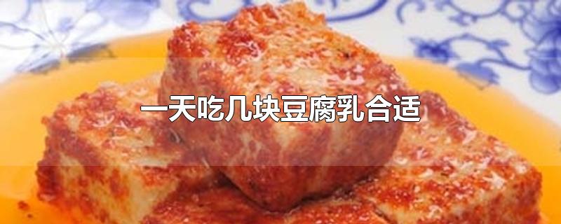 一天吃几块豆腐乳合适-最新一天吃几块豆腐乳合适整理解答