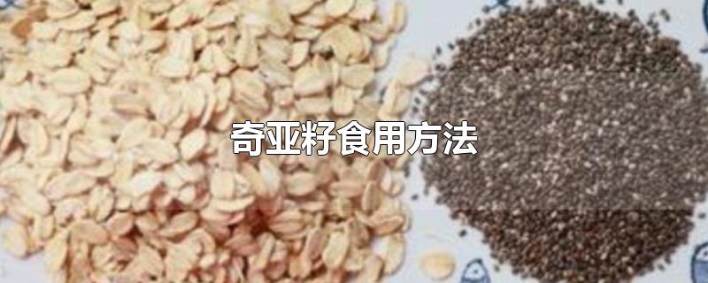 奇亚籽食用方法-最新奇亚籽食用方法整理解答