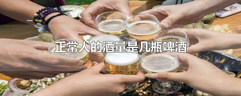 正常人的酒量是几瓶啤酒-最新正常人的酒量是几瓶啤酒整理解答