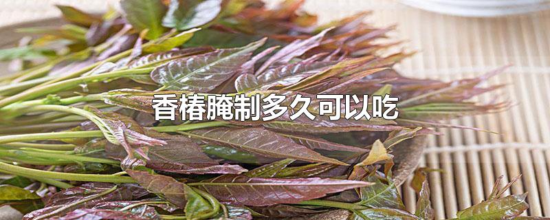 香椿腌制多久可以吃-最新香椿腌制多久可以吃整理解答