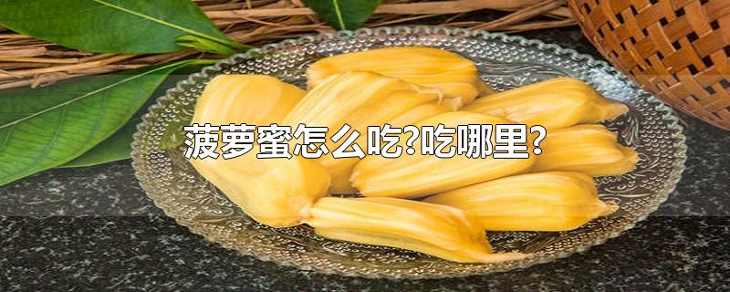 菠萝蜜怎么吃?吃哪里?-最新菠萝蜜怎么吃?吃哪里?整理解答