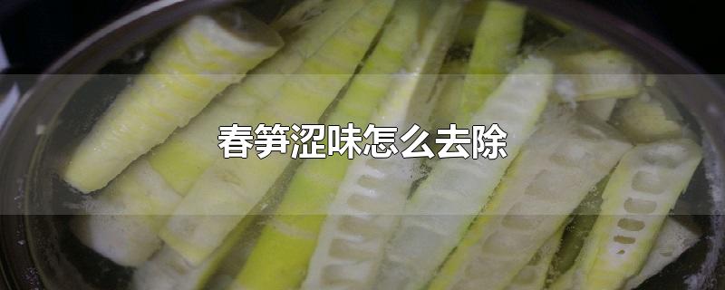 春笋涩味怎么去除