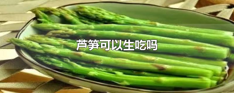 芦笋可以生吃吗-最新芦笋可以生吃吗整理解答