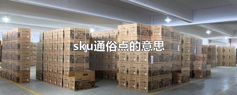 sku通俗点的意思-最新sku通俗点的意思整理解答