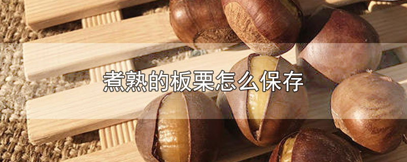 煮熟的板栗怎么保存-最新煮熟的板栗怎么保存整理解答