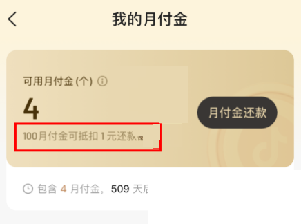 抖音月付金使用规则详细说明-抖音月付金有什么用