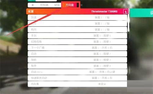 极限竞速：地平线4方向盘怎么设置