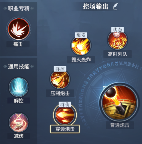 黎明之海重炮师PVP技能搭配方案