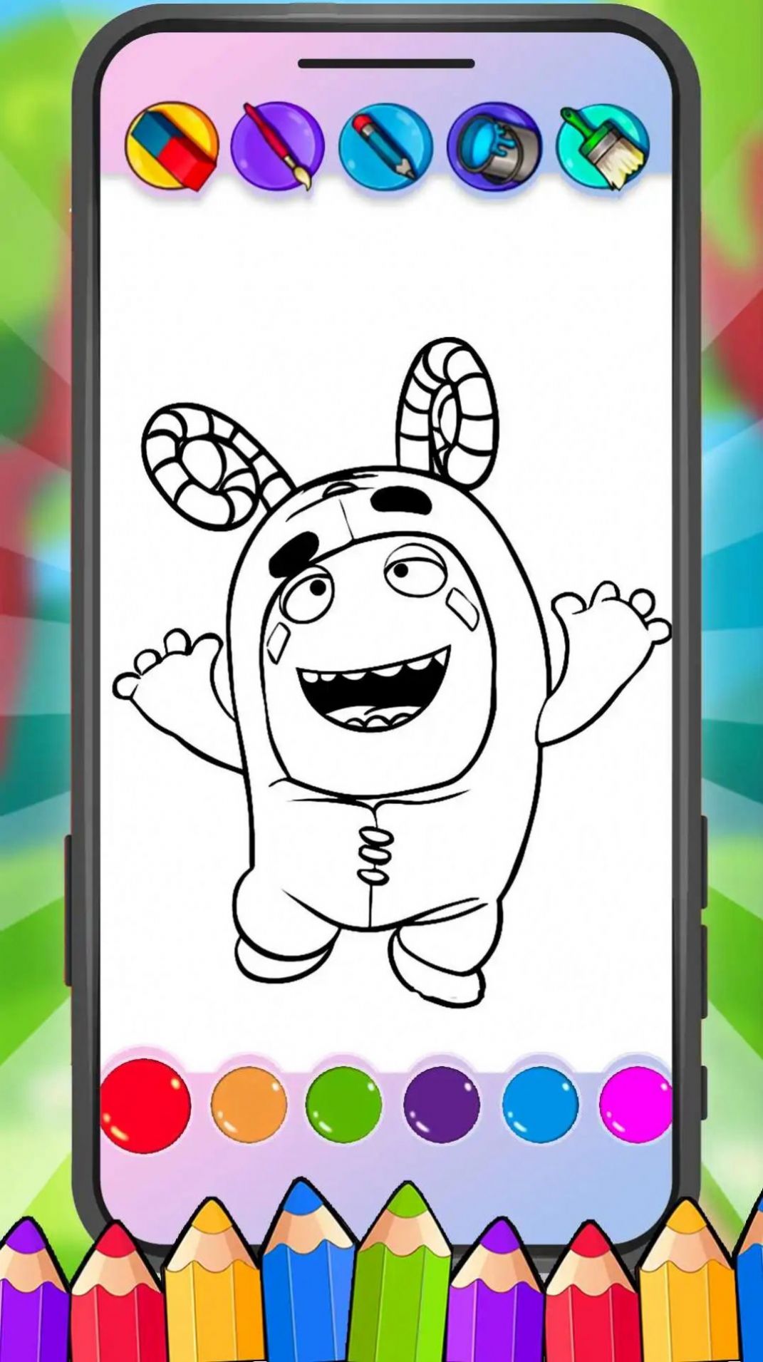 奇数涂色（Oddbods Coloring Game）下载