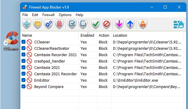 Firewall App Blocker禁止联网 v1.9下载-PC软件Firewall App Blocker禁止联网 v1.9下载