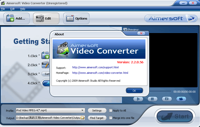 Aimersoft Video Converter v2.4.2下载-视频软件Aimersoft Video Converter v2.4.2pc下载