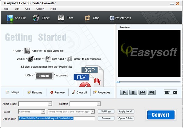 4Easysoft FLV to 3GP Video Converter(FLV转3GP转换器) v3.3.28下载-视频软件4Easysoft FLV to 3GP Video Converter(FLV转3GP转换器) v3.3.28pc下载