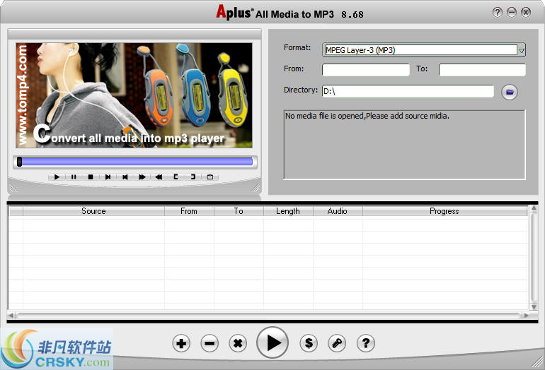 Aplus All Media to MP3 v13.90下载-视频软件Aplus All Media to MP3 v13.90pc下载