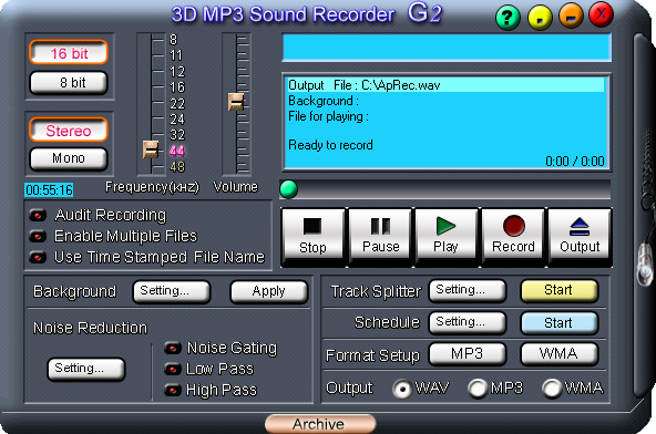 3D MP3 Sound Recorder G2 v4.07下载-视频软件3D MP3 Sound Recorder G2 v4.07pc下载