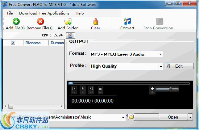 Free Convert FLAC To MP3 v1.2下载-视频软件Free Convert FLAC To MP3 v1.2pc下载