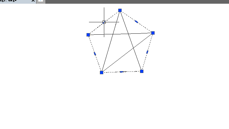中望cad怎么画五角星