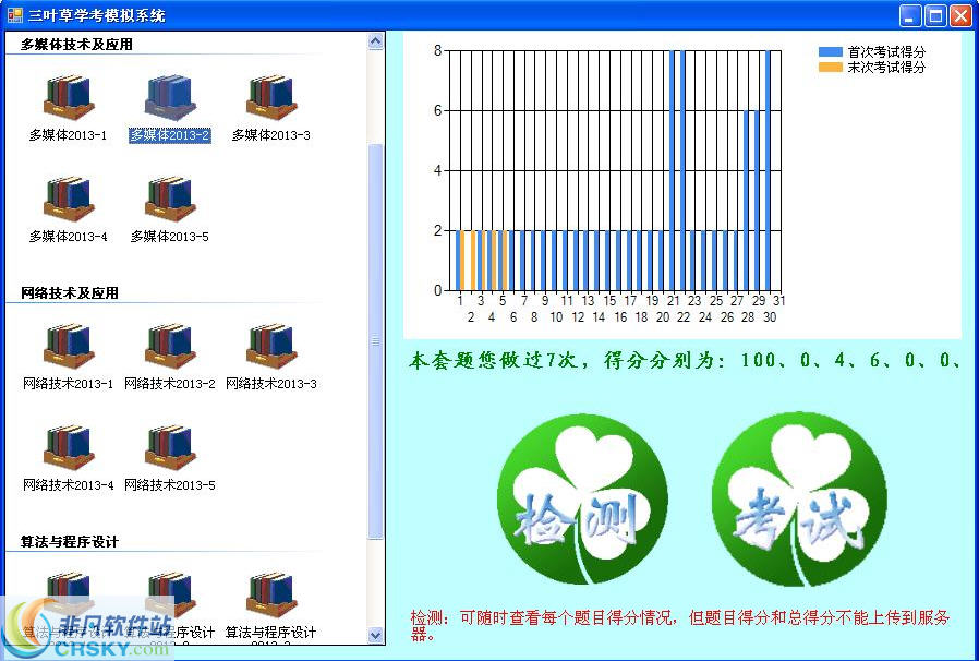 三叶草山东省高中信息技术学业水平考试模拟系统 v4.0.13下载-视频软件三叶草山东省高中信息技术学业水平考试模拟系统 v4.0.13pc下载