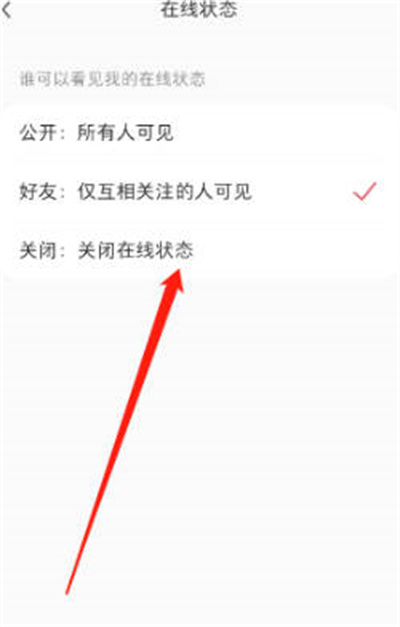 小红书怎么更改在线状态