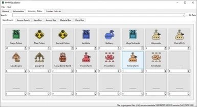 怪物猎人世界存档编辑器v1.0